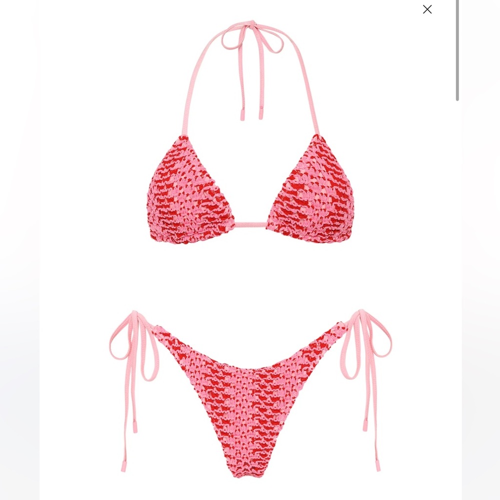 Triangl Swimwear Vinca- Alina Crochet Pink and Red Bikini